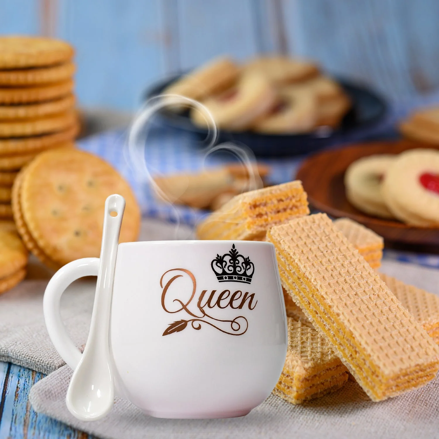 Multi design coffee Mug With Spoon and box packing.Tea ,Coffee Mugs  (1 Pc / Mix Color) - Image 8
