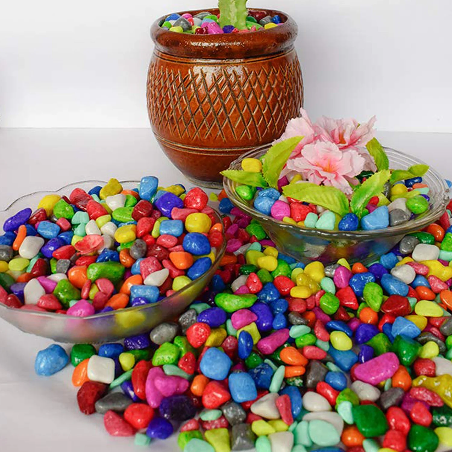Decorative Stones and Pebbles for Garden, Vase Fillers Multicolor. - Image 3