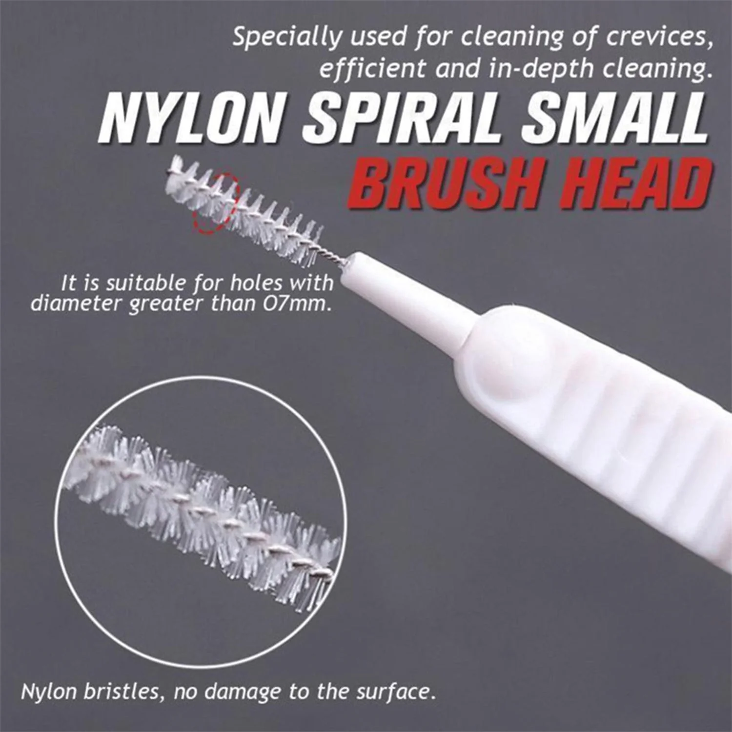 10-Piece Multifunctional Reusable Anti-Clog Shower Nozzle Brush - Image 10