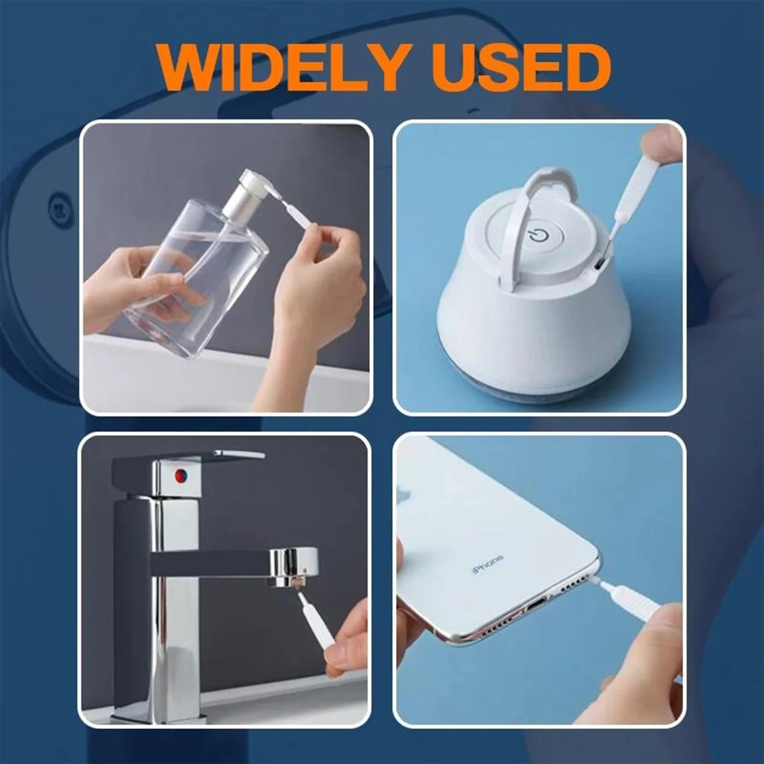 10-Piece Multifunctional Reusable Anti-Clog Shower Nozzle Brush - Image 6