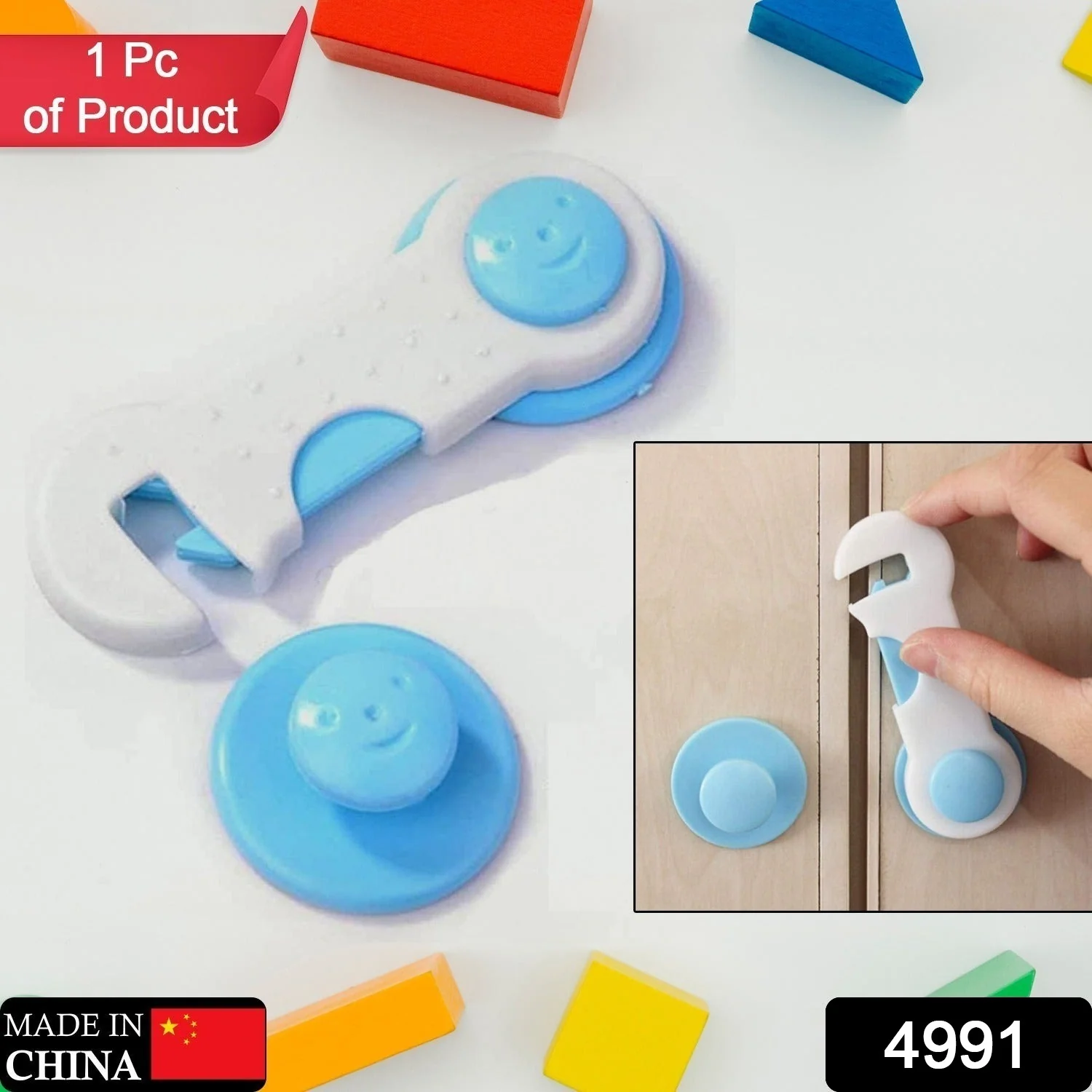 Child Safety lock  Proofing for Cabinet Toilet Seat Fridge Door Drawers ( 1 pc) - Image 2