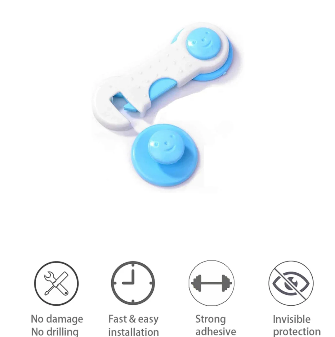 Child Safety lock  Proofing for Cabinet Toilet Seat Fridge Door Drawers ( 1 pc) - Image 8