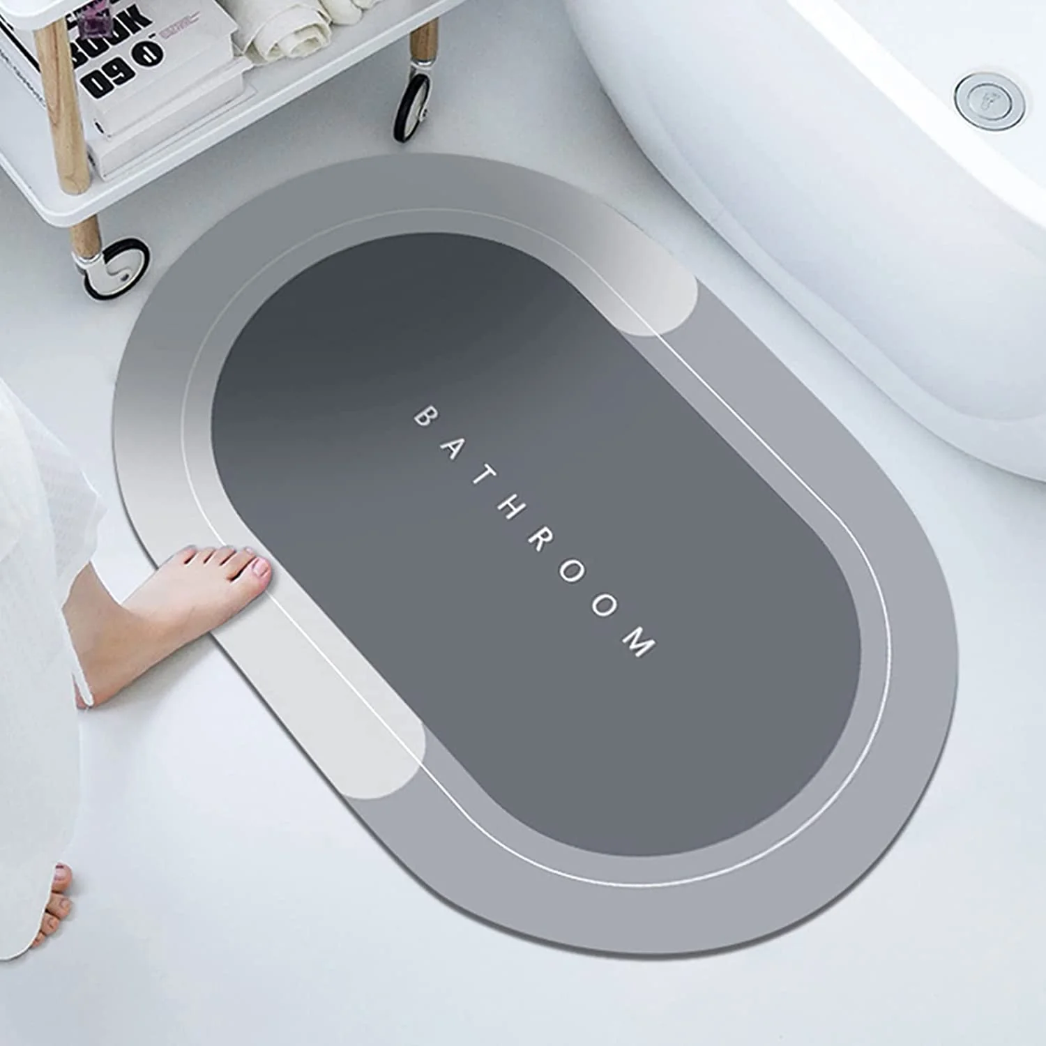 Super Absorbent Floor Mat, Bath Mat, Soft Carpet,  Instant Drying Mat, Bathroom Rug, Absorbent Bath Mat - Image 5