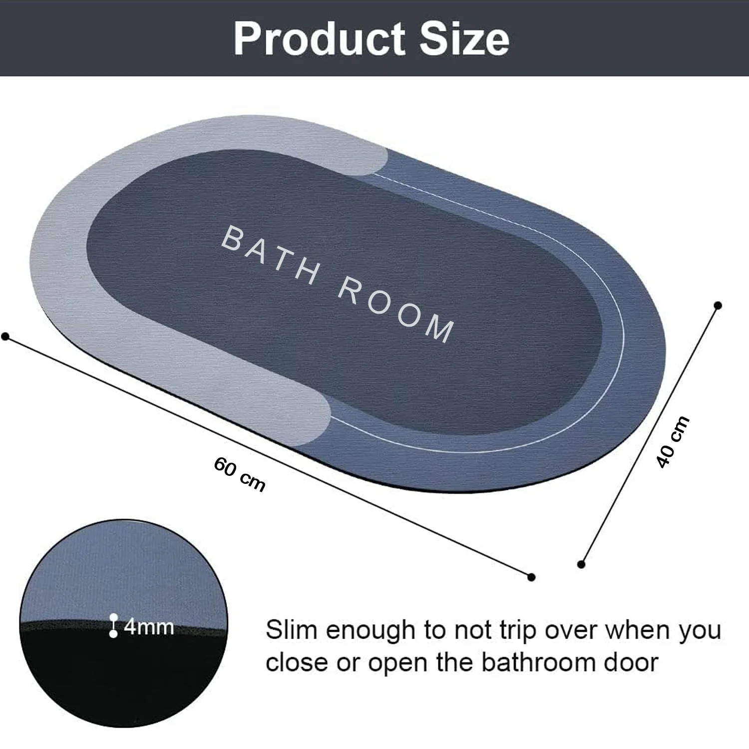 Super Absorbent Floor Mat, Bath Mat, Soft Carpet,  Instant Drying Mat, Bathroom Rug, Absorbent Bath Mat - Image 6