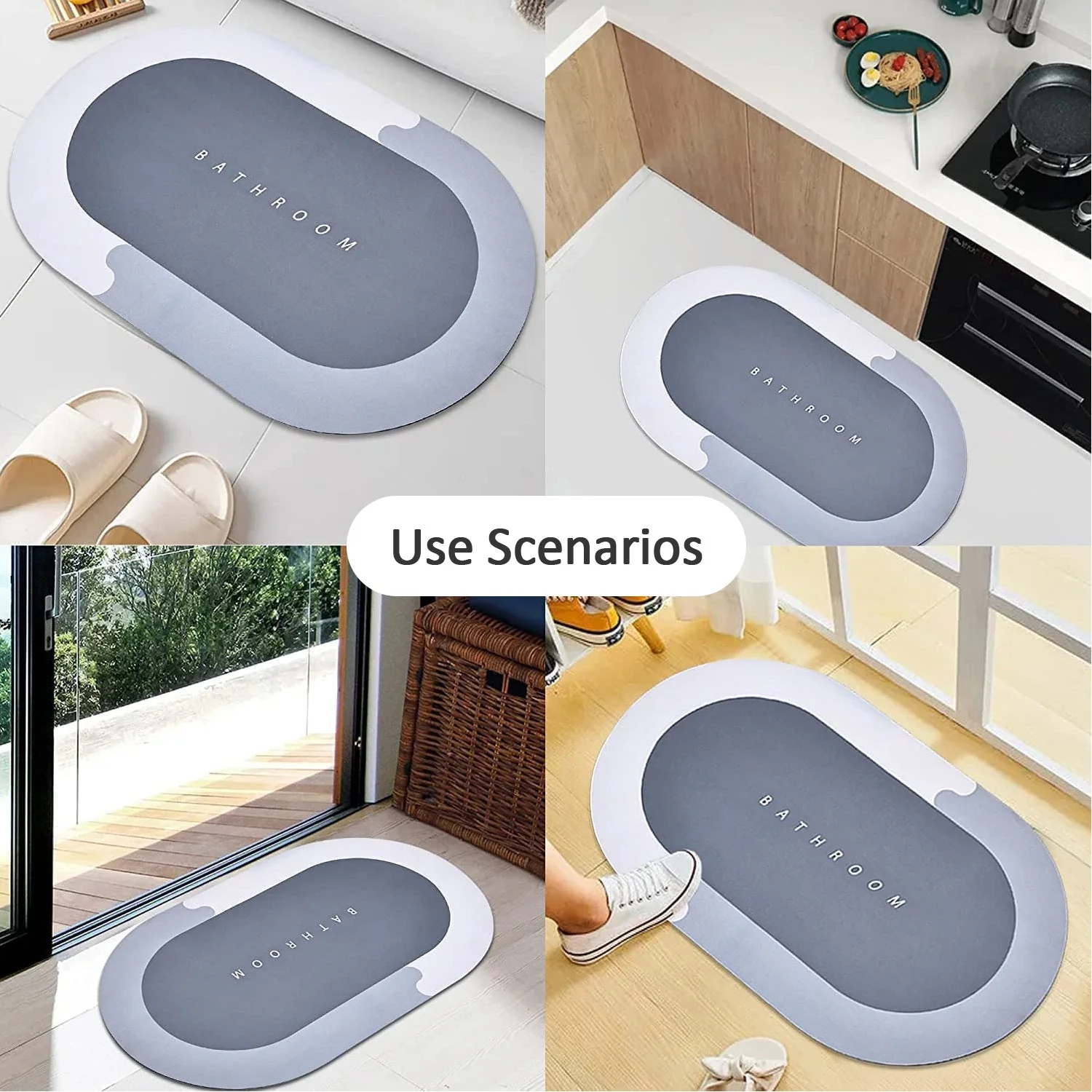 Super Absorbent Floor Mat, Bath Mat, Soft Carpet,  Instant Drying Mat, Bathroom Rug, Absorbent Bath Mat - Image 7