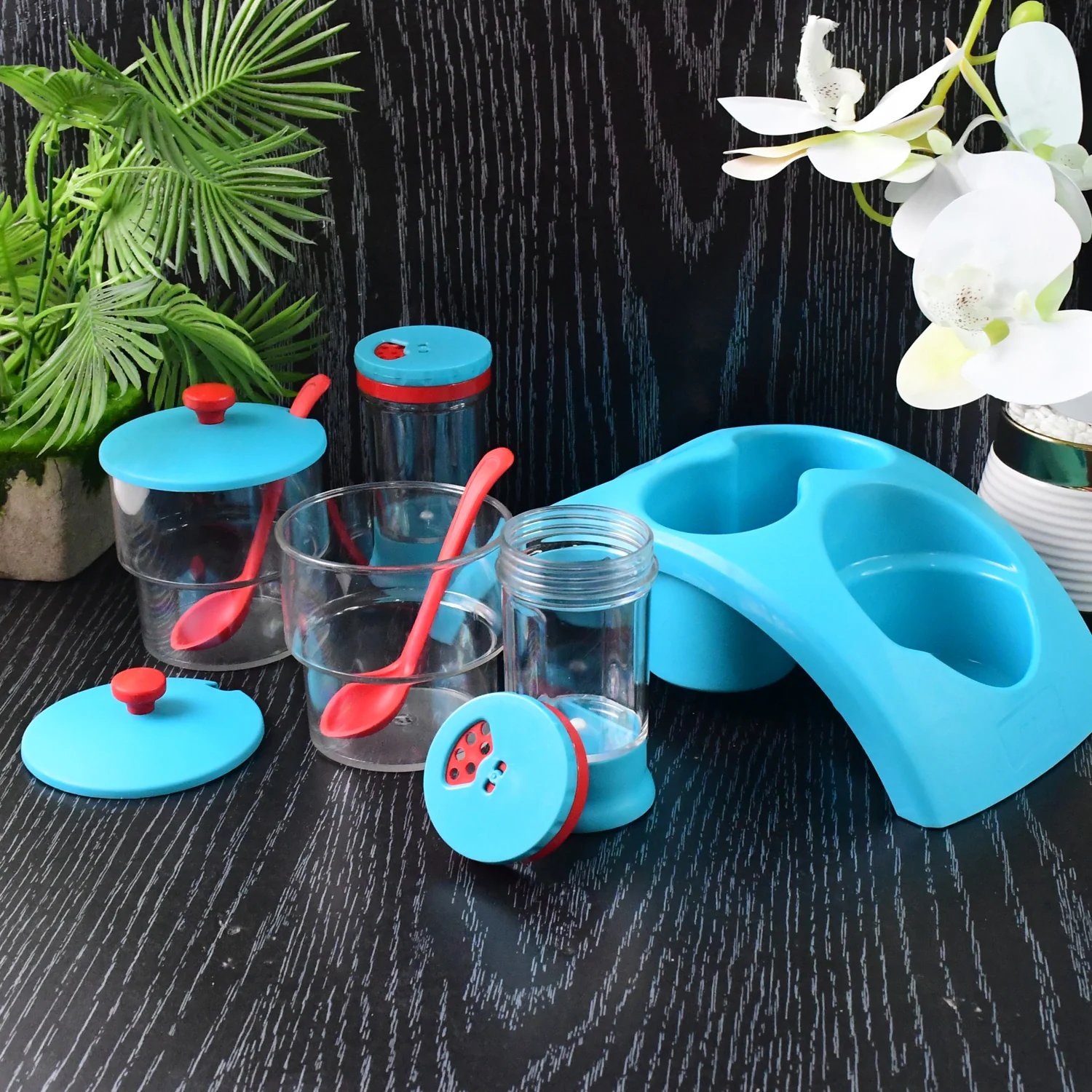 Supermom Plastic 4x Pickle with Salt & Pepper Storage Set - Image 8