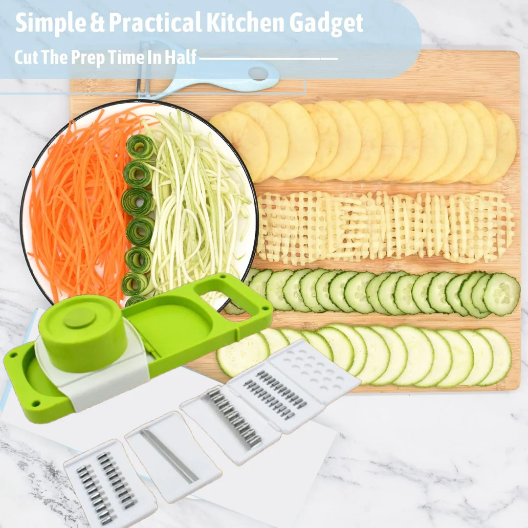 Slicer for Kitchen 5 in 1 Foldable Vegetable Slicer Blade Potato Cutter - Image 2
