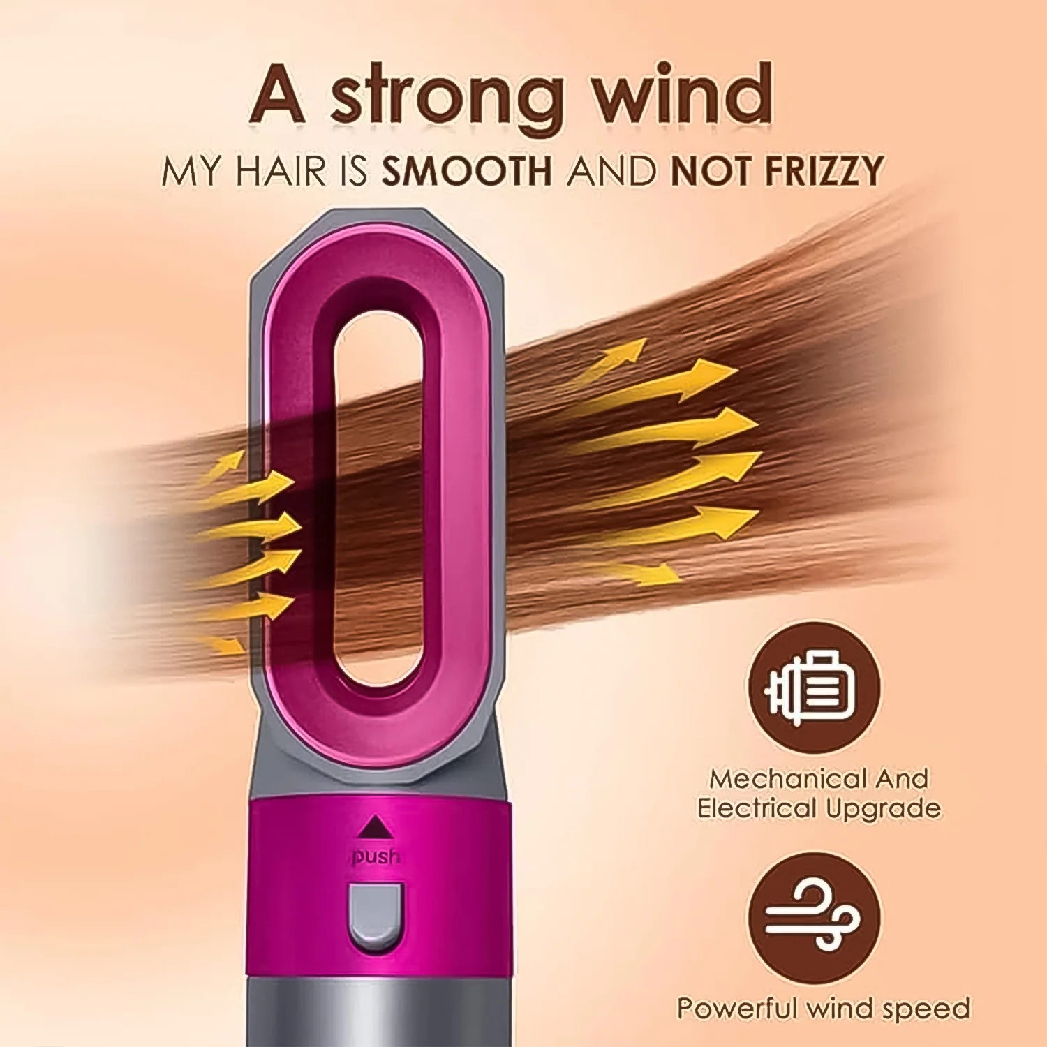 5 In 1 Hair Dryer Brush, Multifunctional Hot Air Styler Hair Tools - Image 5
