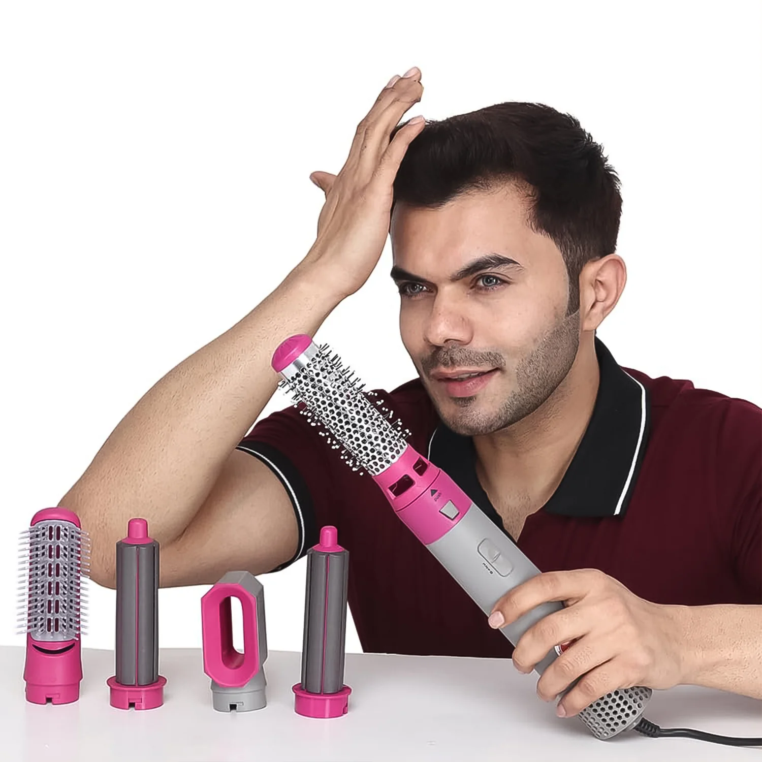 5 In 1 Hair Dryer Brush, Multifunctional Hot Air Styler Hair Tools - Image 7