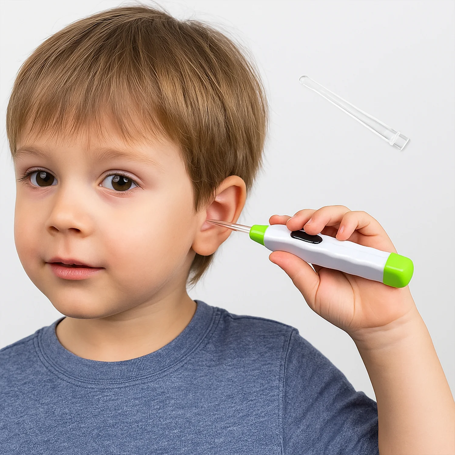 5-in-1 LED Flashlight Earpick with Interchangeable Transparent Ear Wax Removal Heads - Image 4