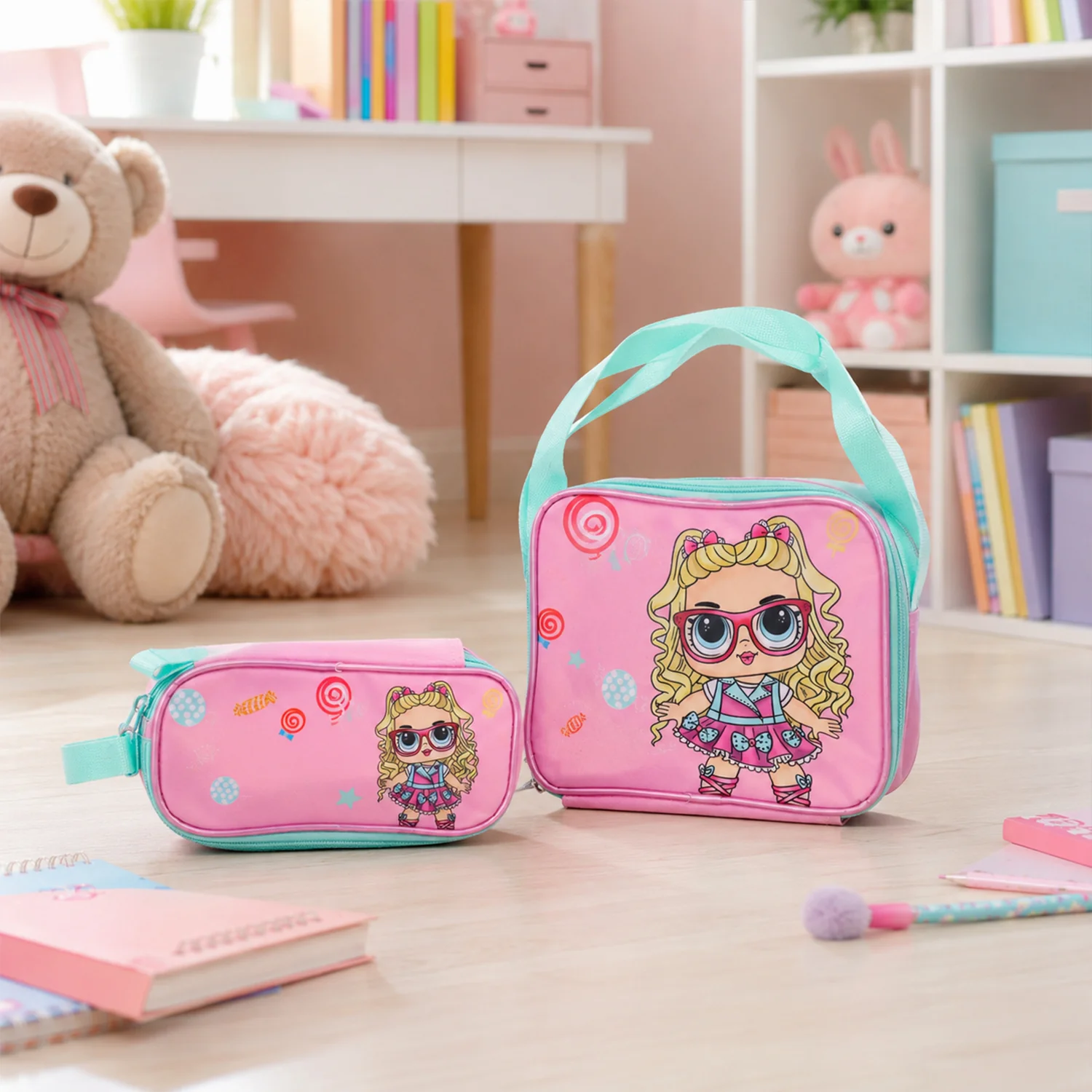 5 in 1 School Bag Set Includes Lunch Bag 14 Inch Bag  1 Set Mix - Image 5