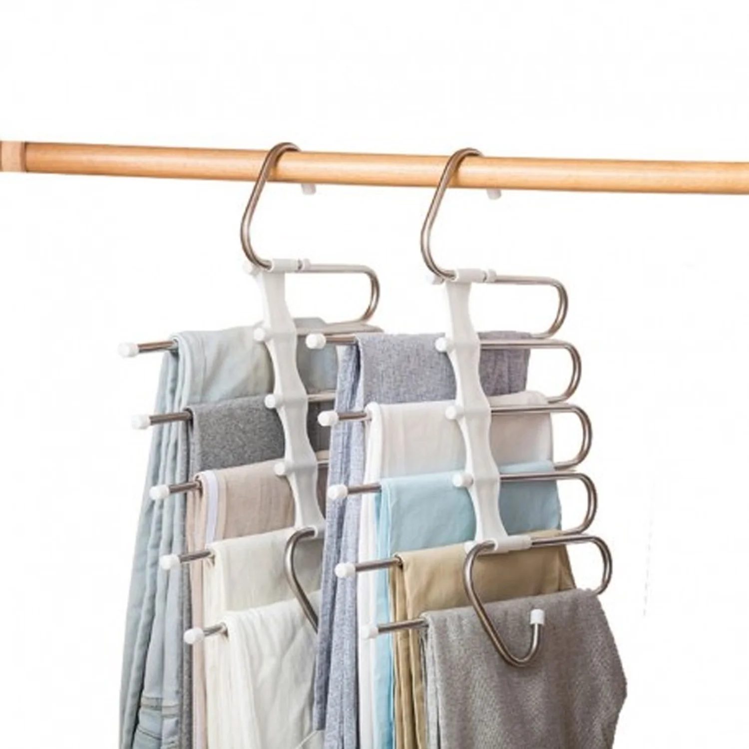 5 in 1 Stainless Steel Foldable Hangers for Clothes Hanging - Image 6