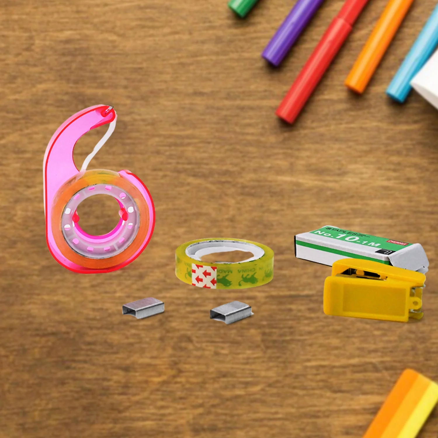 5 In 1 Stationery Tools for School, Office, Home, Carton Box & Gift Sealing - Image 4