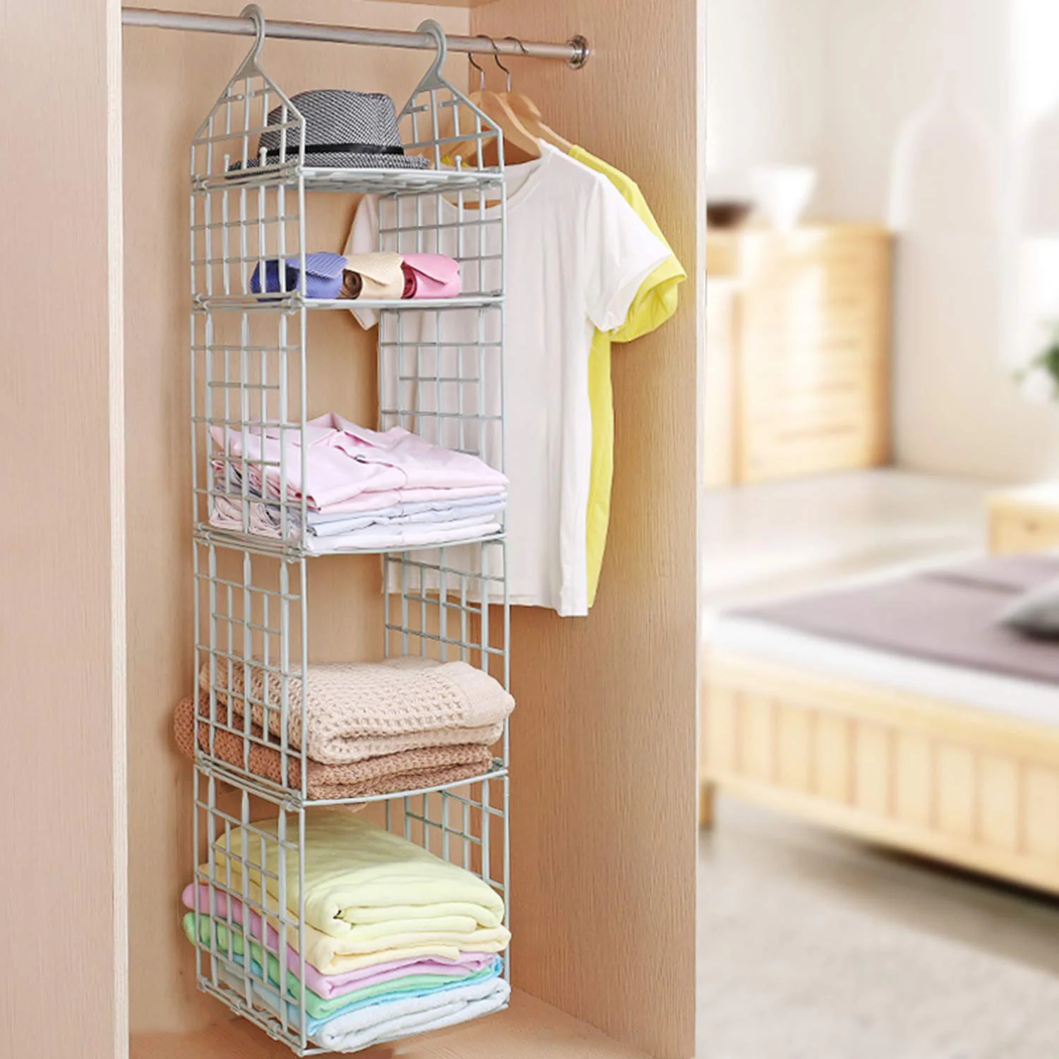 MULTIPURPOSE 5 LAYER FOLDING CLOTHES STORAGE RACKS - Image 6