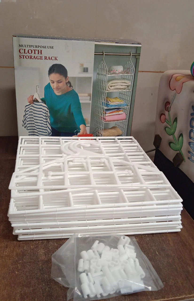 MULTIPURPOSE 5 LAYER FOLDING CLOTHES STORAGE RACKS - Image 7