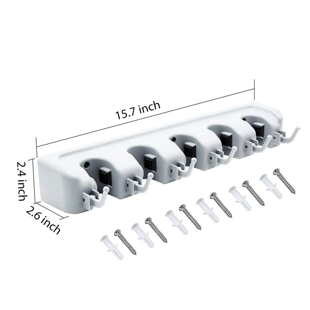 5-Layer Multipurpose Wall Mounted Organizer Mop And Broom Holder - Image 5
