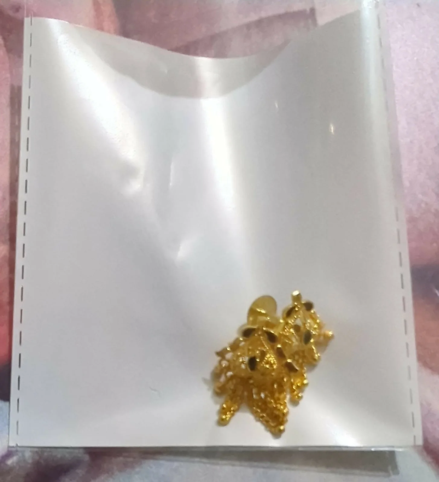 5 Line Side Latkan Golden Earrings with Mina for Women & Girls – Fancy Gift - Image 5