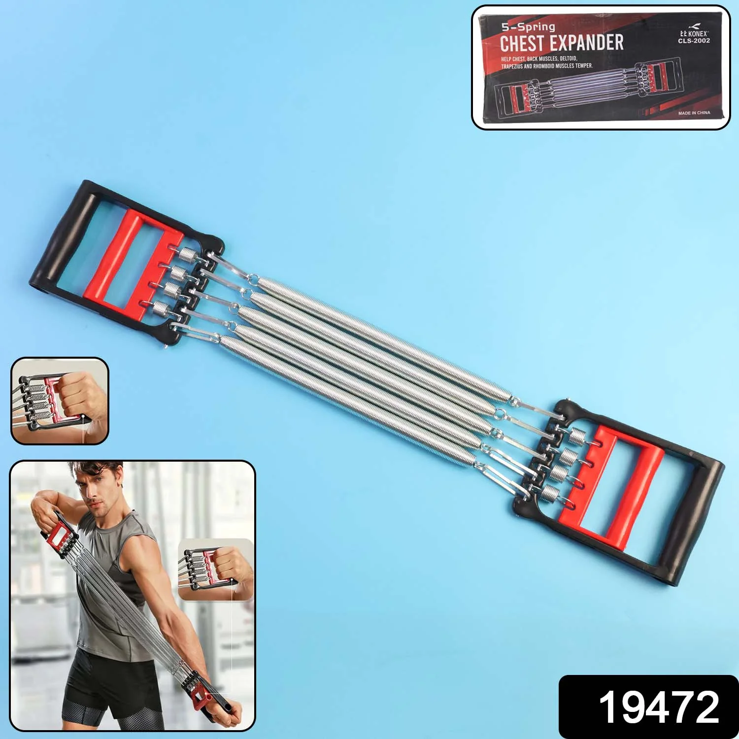 5-Spring Chest Expander for Home Workout - Image 2