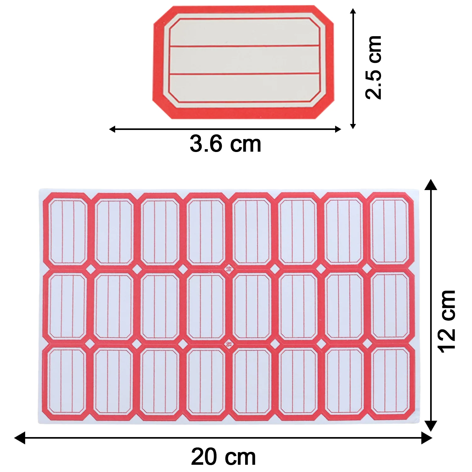50 Sheets Self-Adhesive Label Stickers - Image 4