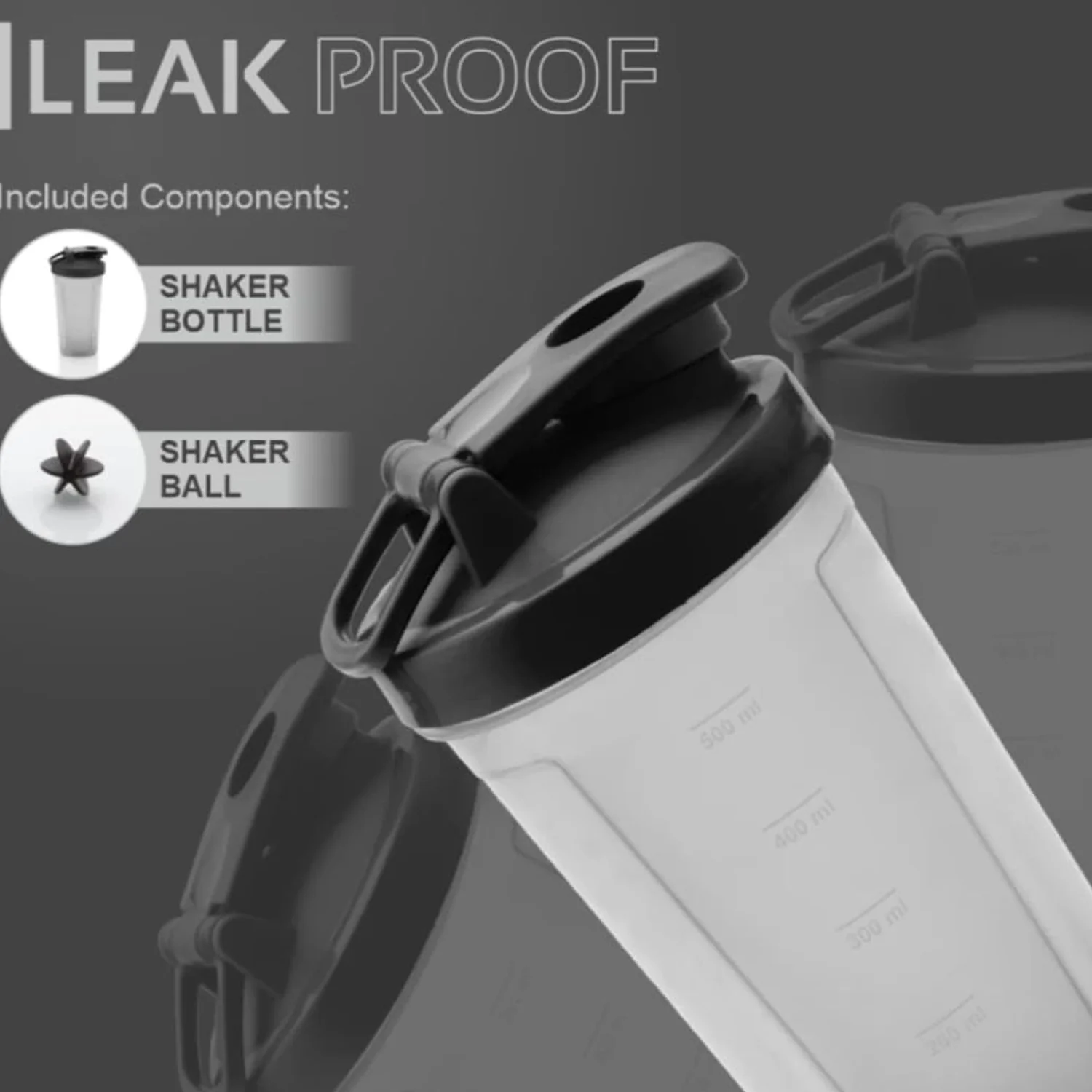 500 ML Plastic Prime Gym Shaker Bottle (1 Pc) - Image 5