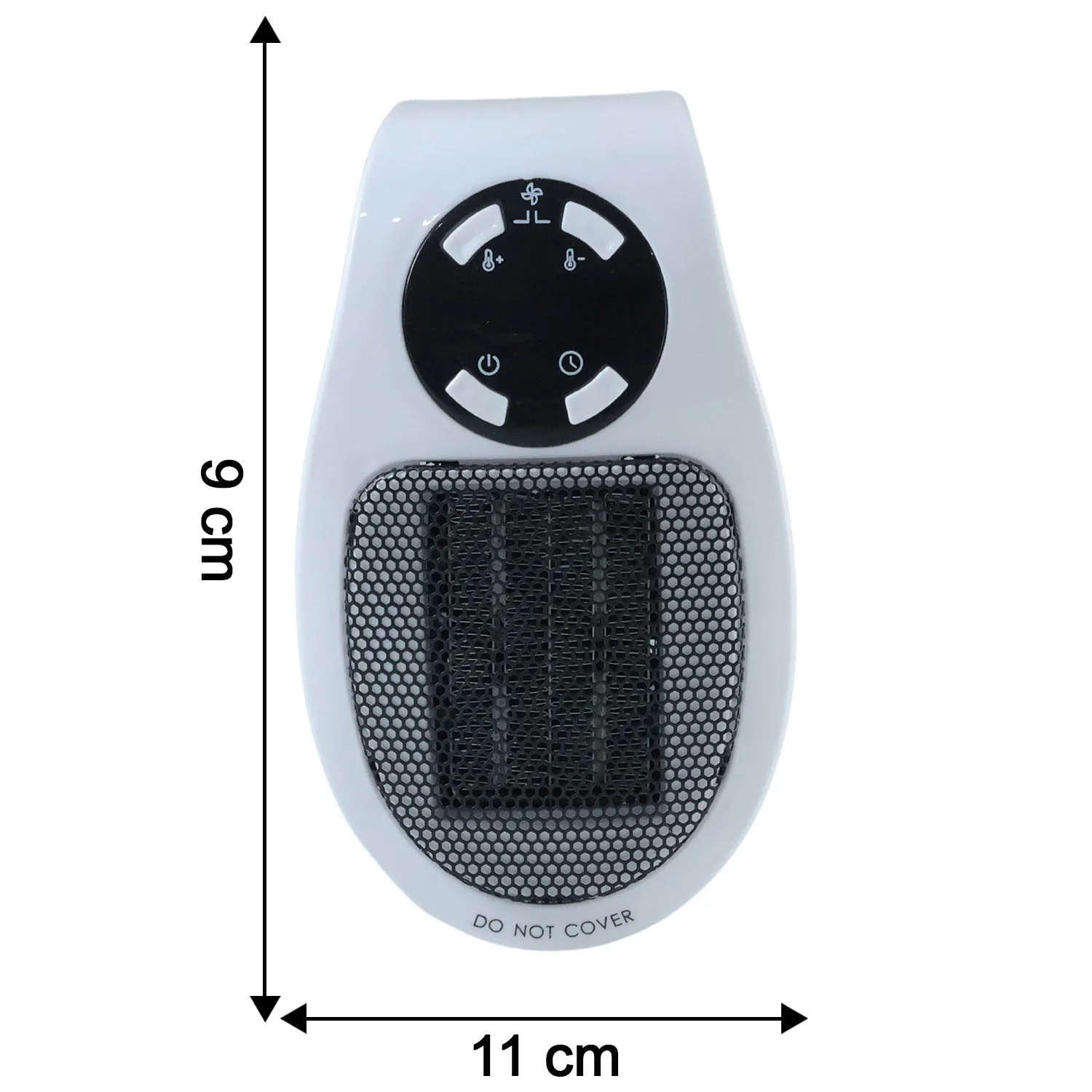 500W Portable Wall Plug Room Heater Compact Electric Space Heater - Image 6