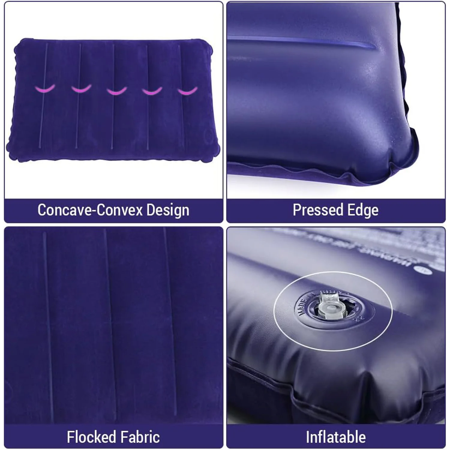 Velvet Air Inflatable Travel Pillow (Blue) - Image 7