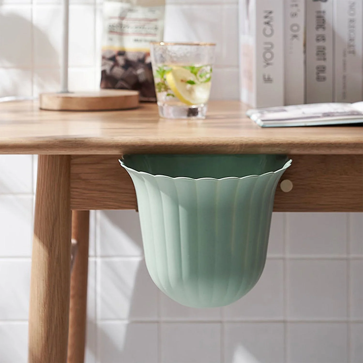 Mounted Multifunction Waste Bin Storage Bucket Hanging Trash Can (MOQ :- 3 Pc) - Image 6