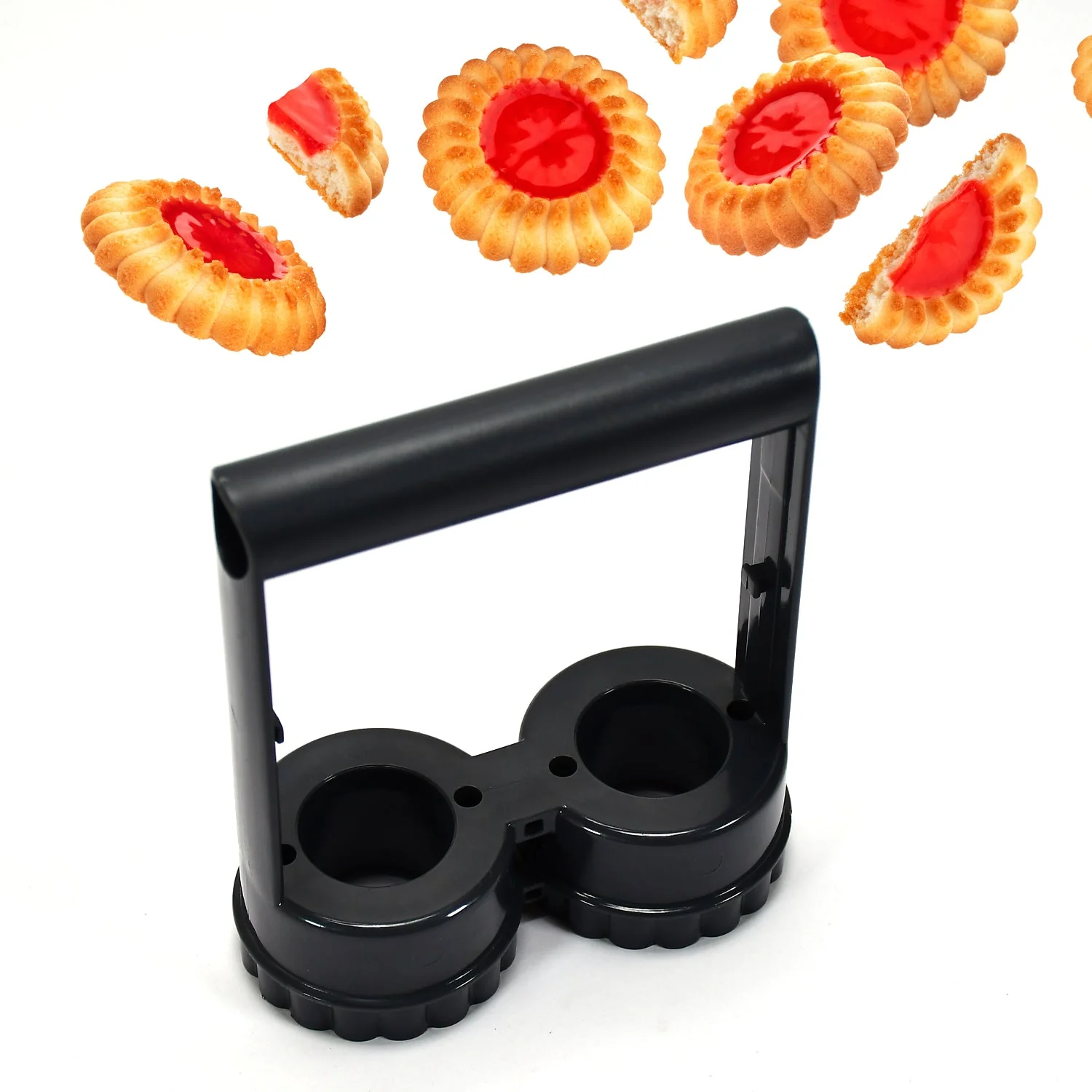 Plastic Handle Scalloped Edge Shape Cookie Cutter Biscuit Mold Cake Decoration Tools - Image 6