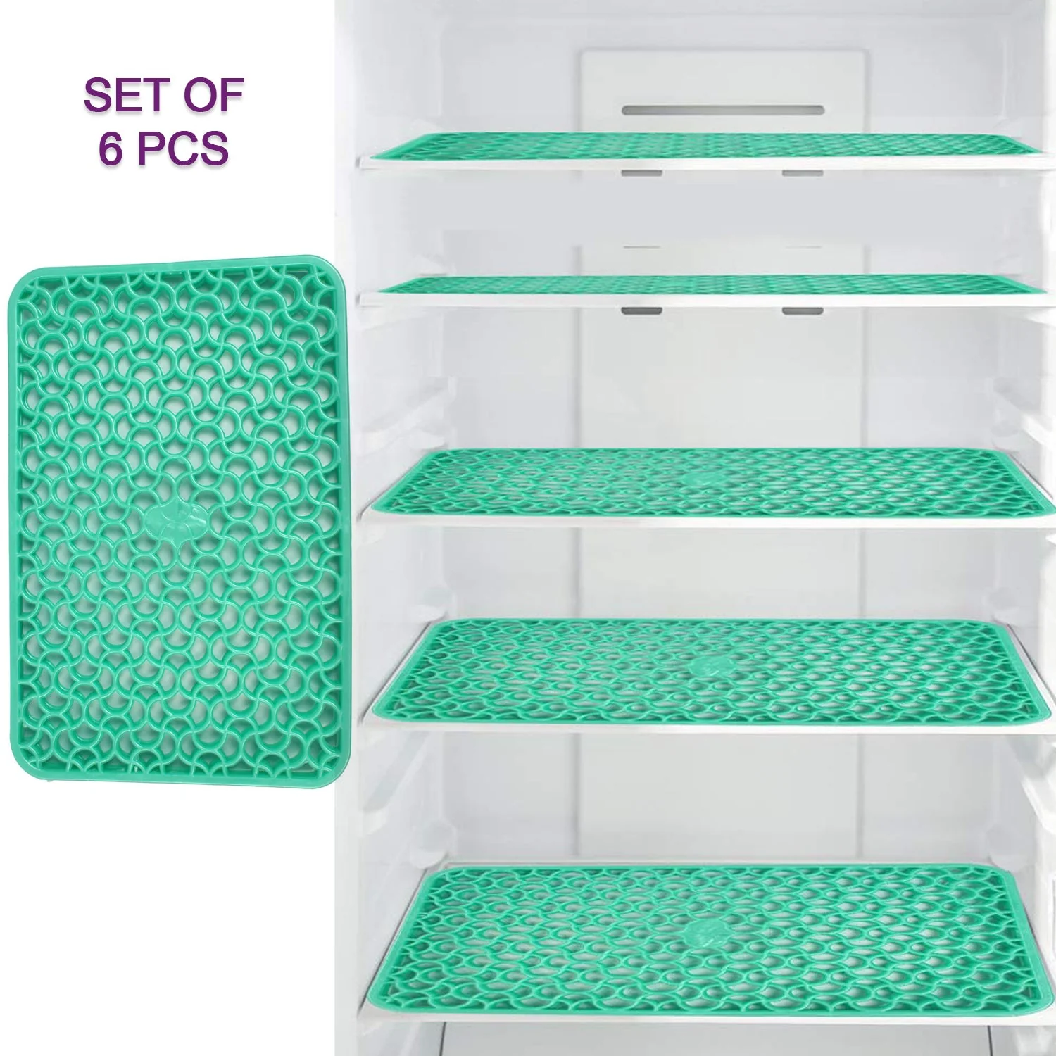Waterproof PVC Fridge Drawer Mats Set of 6 - Image 8