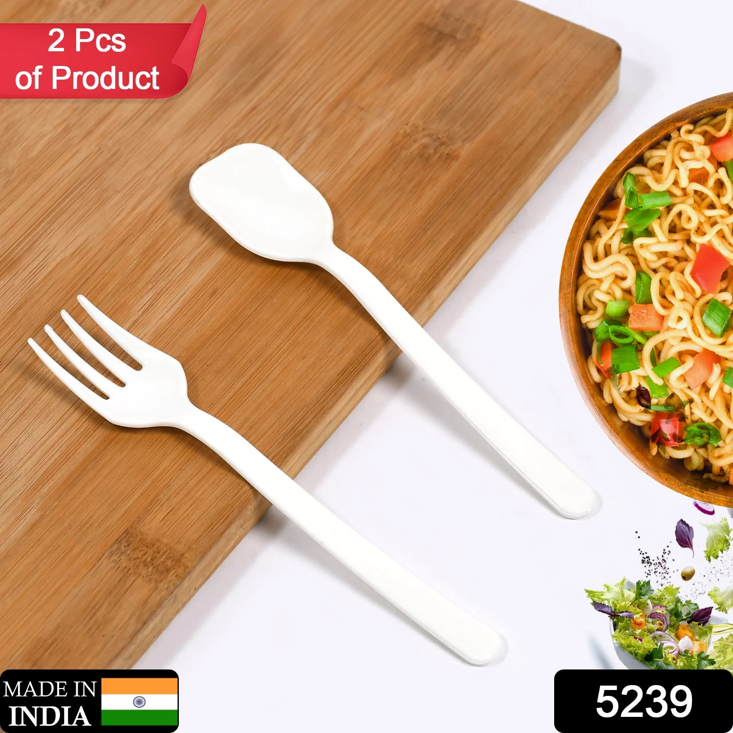 Plastic Forks & spoon Cutlery-Utensils( pack of 2) - Image 2
