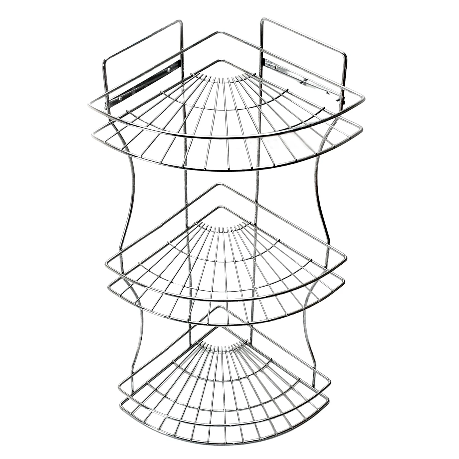 Multipurpose Stainless Steel Multi- 3 Tier Corner Storage Rack - Image 4