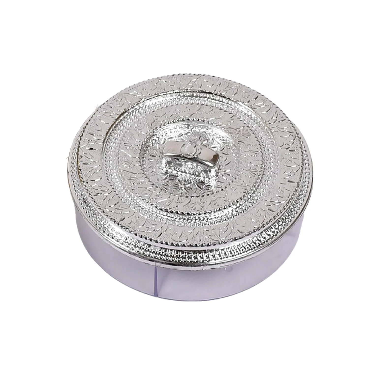 Round Smiley Multi Purpose 4 Compartment Box For Home & Kitchen Use - Image 5