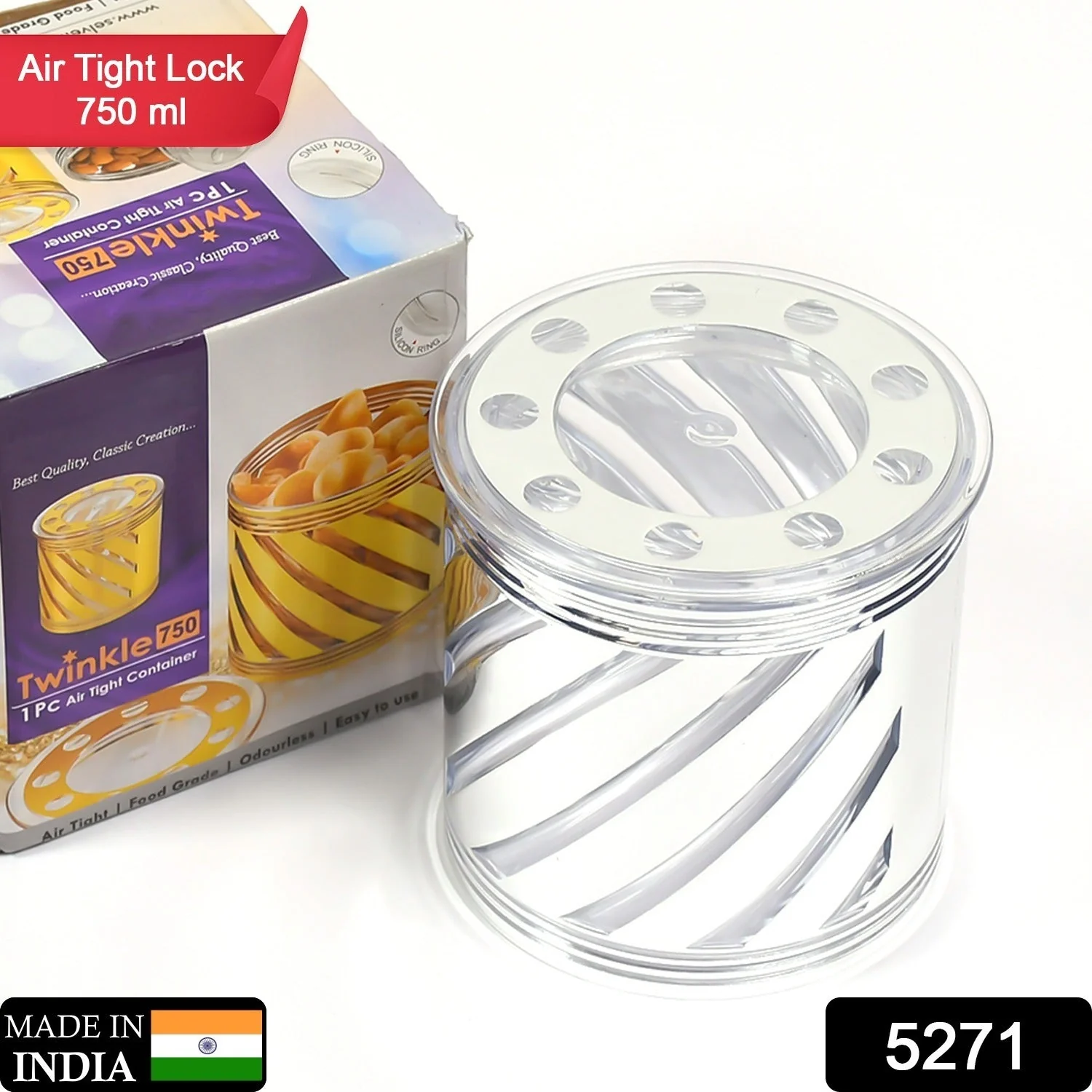 Dry Fruit Container , Storage Airtight Container For home & kitchen Use ( 750 ML ) - Image 9