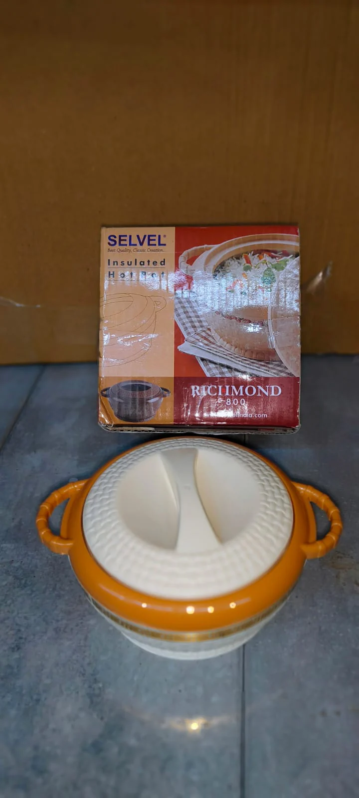 Insulated Hot Pot Inner Stainless Steel Serving Casserole with Lid (800 ML Approx) - Image 7