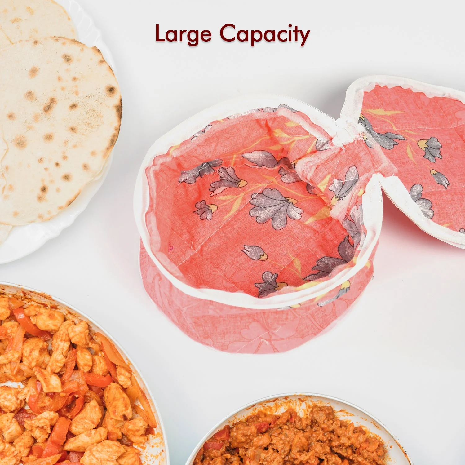 Hot Chapatti Washable Cotton Cloth Casserole Box - Image 8