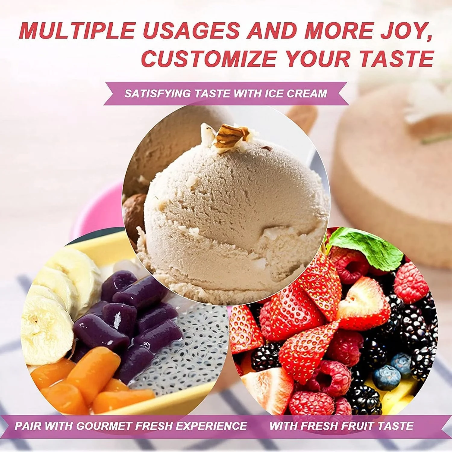 Ice-Cream Waffle Spoon Bowl Cup Set Premium Ice Cream Set 12 Units Coupler Bowl - Image 10