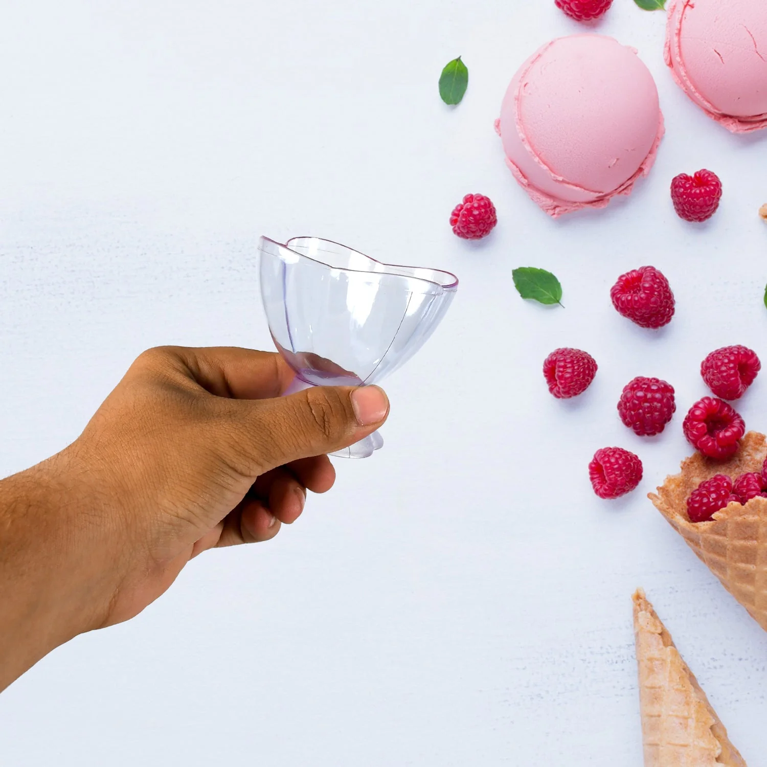 MODERN STYLE DESSERT & ICE CREAM BOWL PLASTIC 6PCS FOR HOME ,OFFICE,PARTY - Image 8