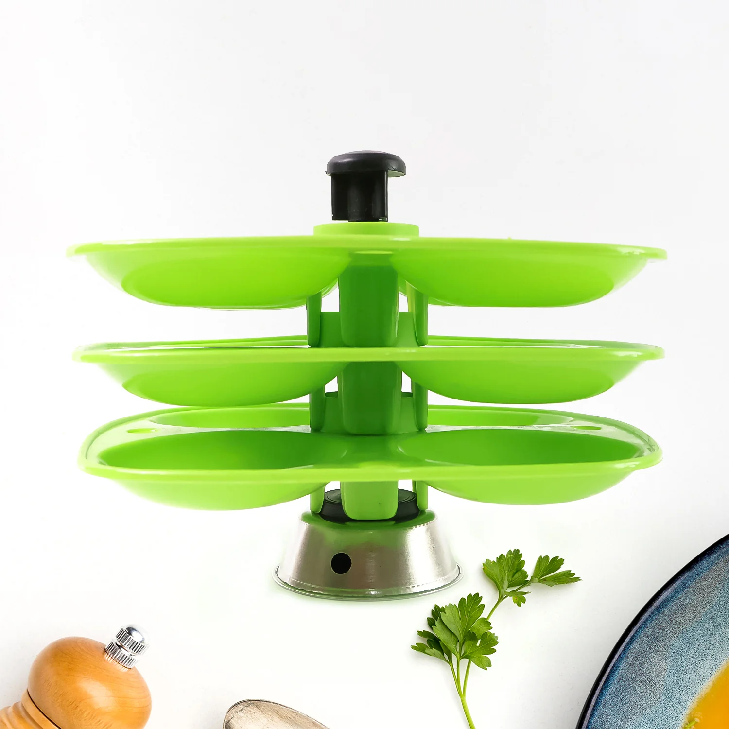 3 Layer Idli Stand for Holding and Serving Idlis (Household Kitchen Use) - Image 3