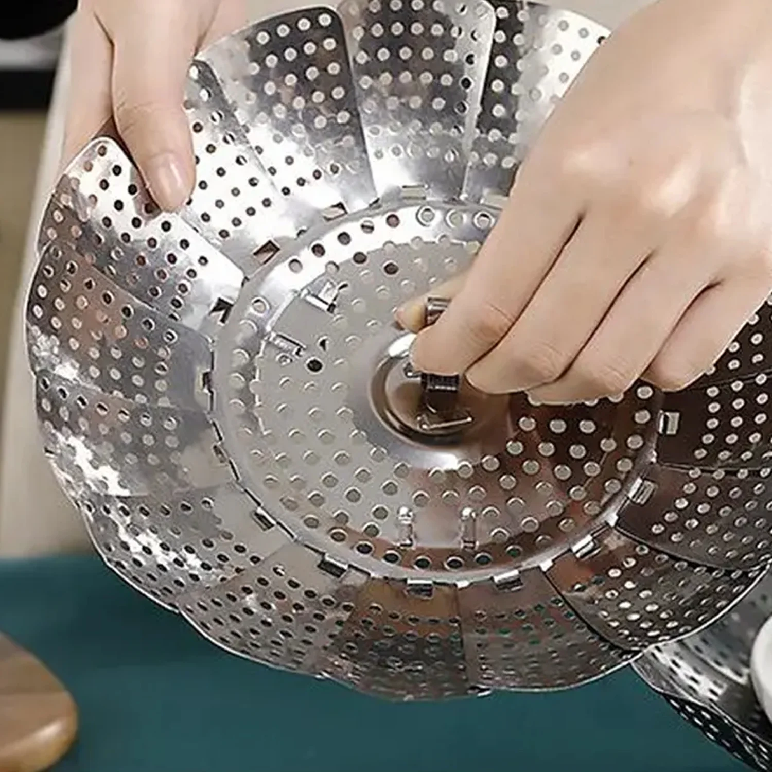 Unique Design Stainless-Steel Heaviest vegetable for Kitchen Plate Stand/ Basket - Image 3