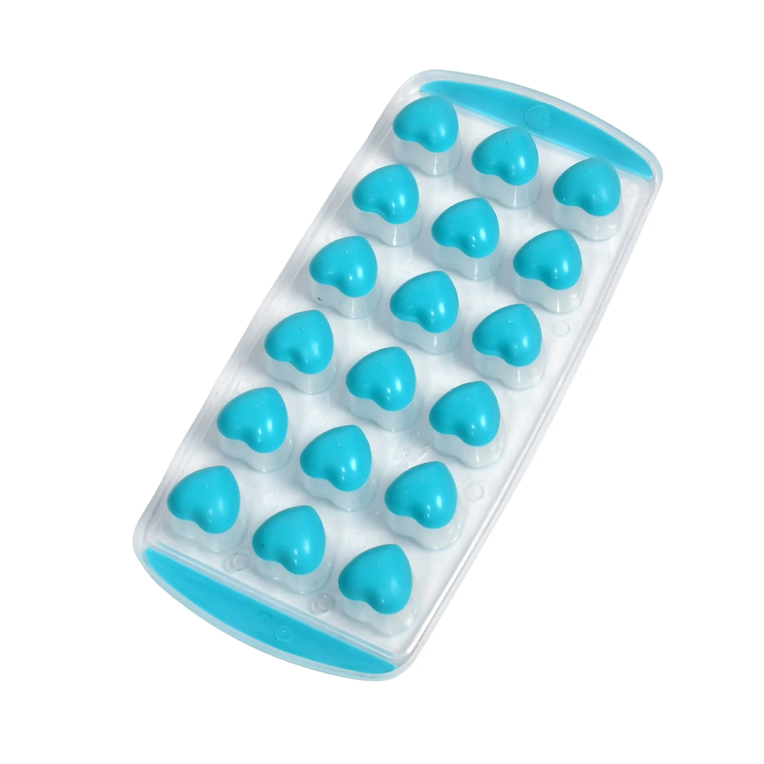 Easy Push -UP ice Tray, With Flexible Silicon Bottom, Heart Shape 18 Cube Trays - Image 5