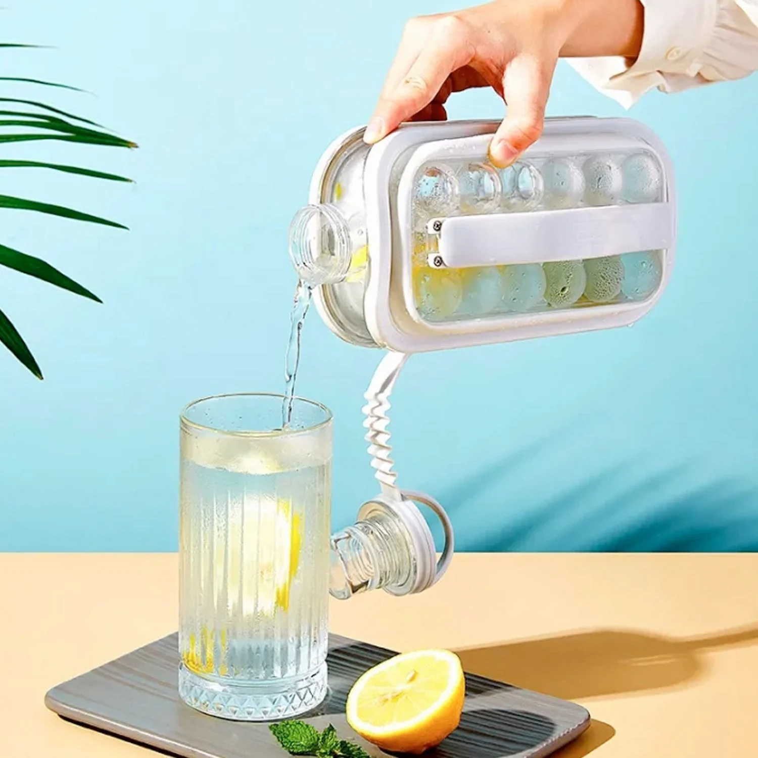 Foldable Ice Tray with Lid, 2-in-1 Ice Ball Maker - Image 6