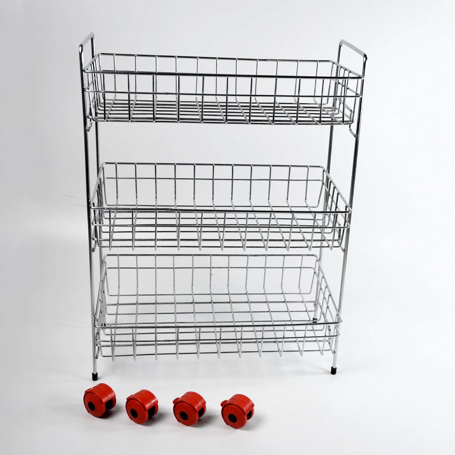 3-Tier Stainless Steel Kitchen Trolley - Image 8
