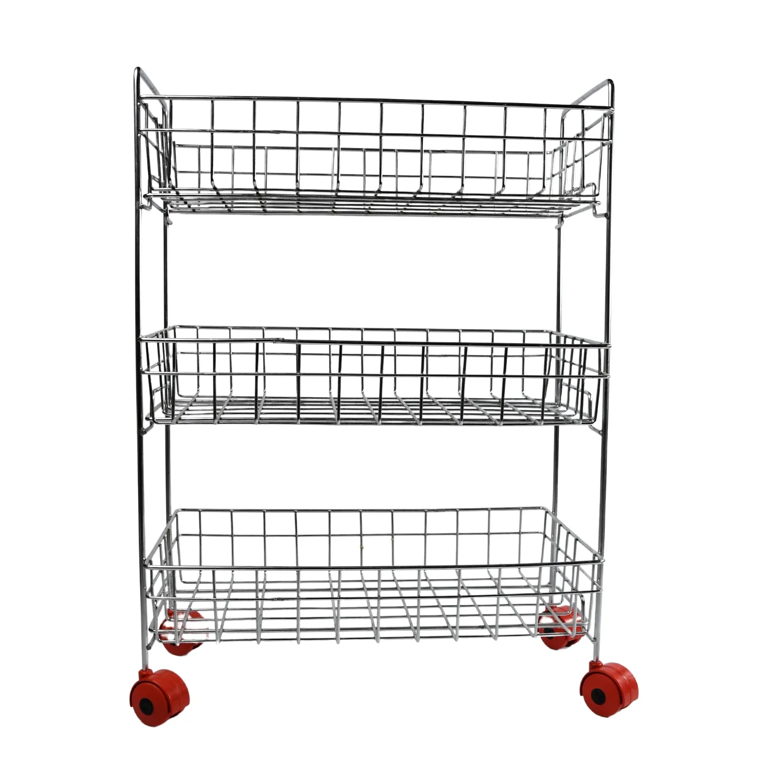 3-Tier Stainless Steel Kitchen Trolley - Image 9