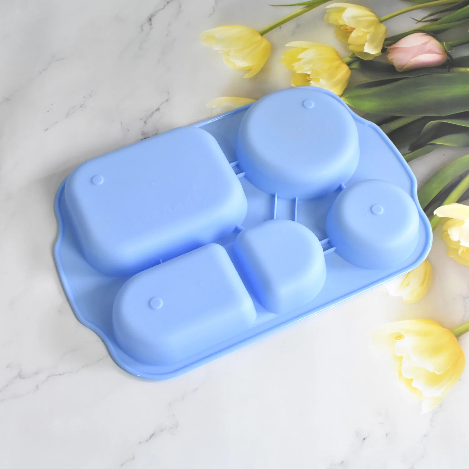 Unbreakable Plastic Food Plates / Biodegradable 5 Compartment Square Plate for Food - Image 8