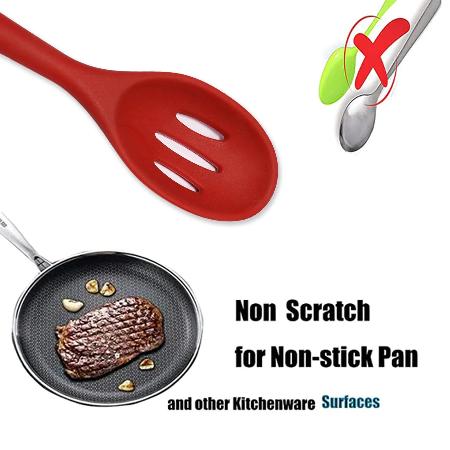 SILICON NON-STICK HEAT RESISTANT KITCHEN TURNER PREMIUM TURNER ( 1PC ) - Image 6
