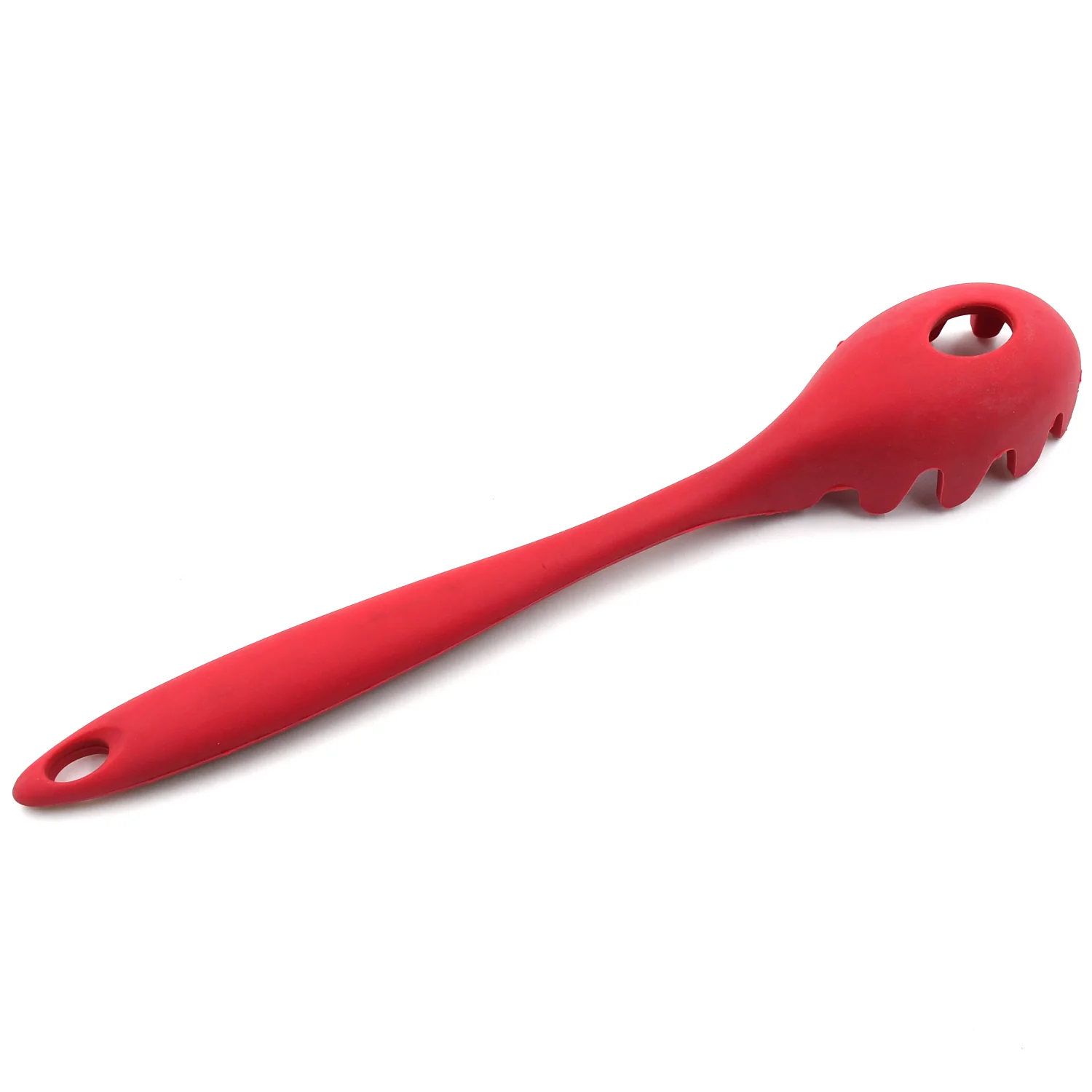 Pasta Fork Silicone Cookware Spaghetti Strainer Server Spoon - Image 4