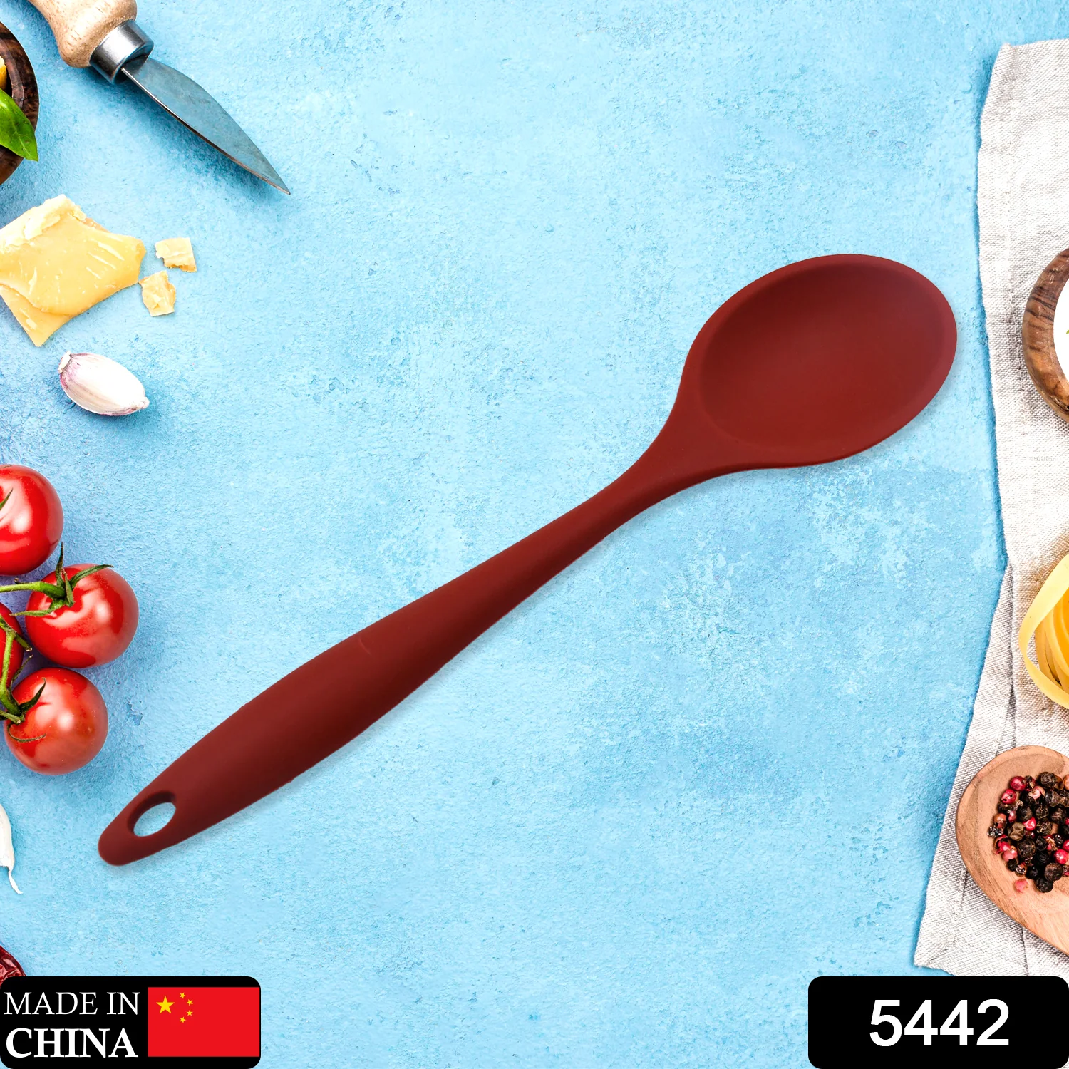 HEAT RESISTANT SILICONE BASTING SPOON KITCHEN TOOLS (27CM) - Image 2