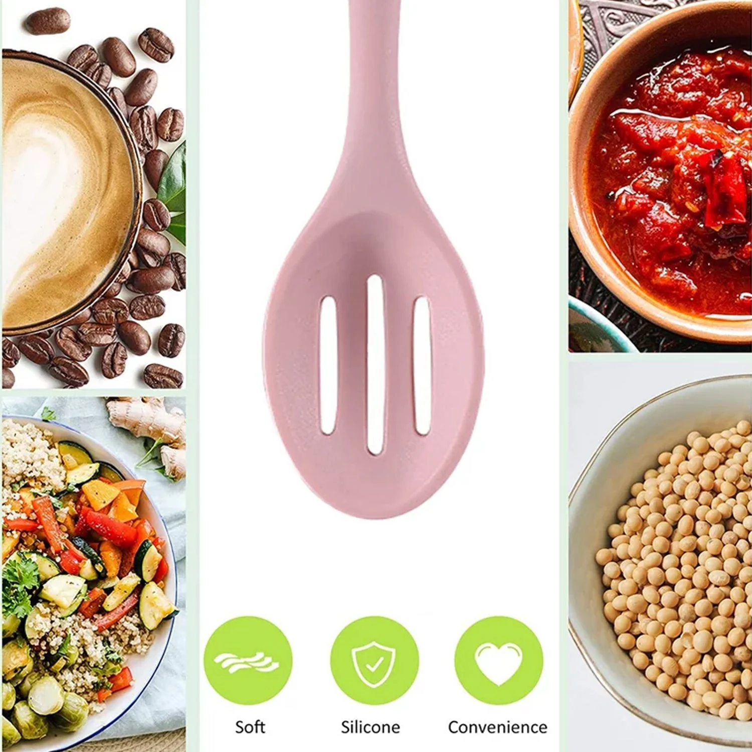 Silicone Cooking Cookware Heat-Resistant Kitchen Utensils Cookware Kitchenware (27cm) - Image 3