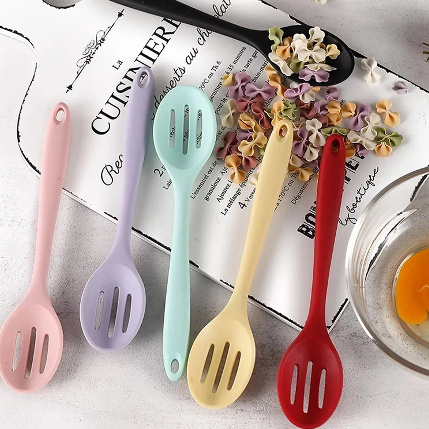 Silicone Cooking Cookware Heat-Resistant Kitchen Utensils Cookware Kitchenware (27cm) - Image 5
