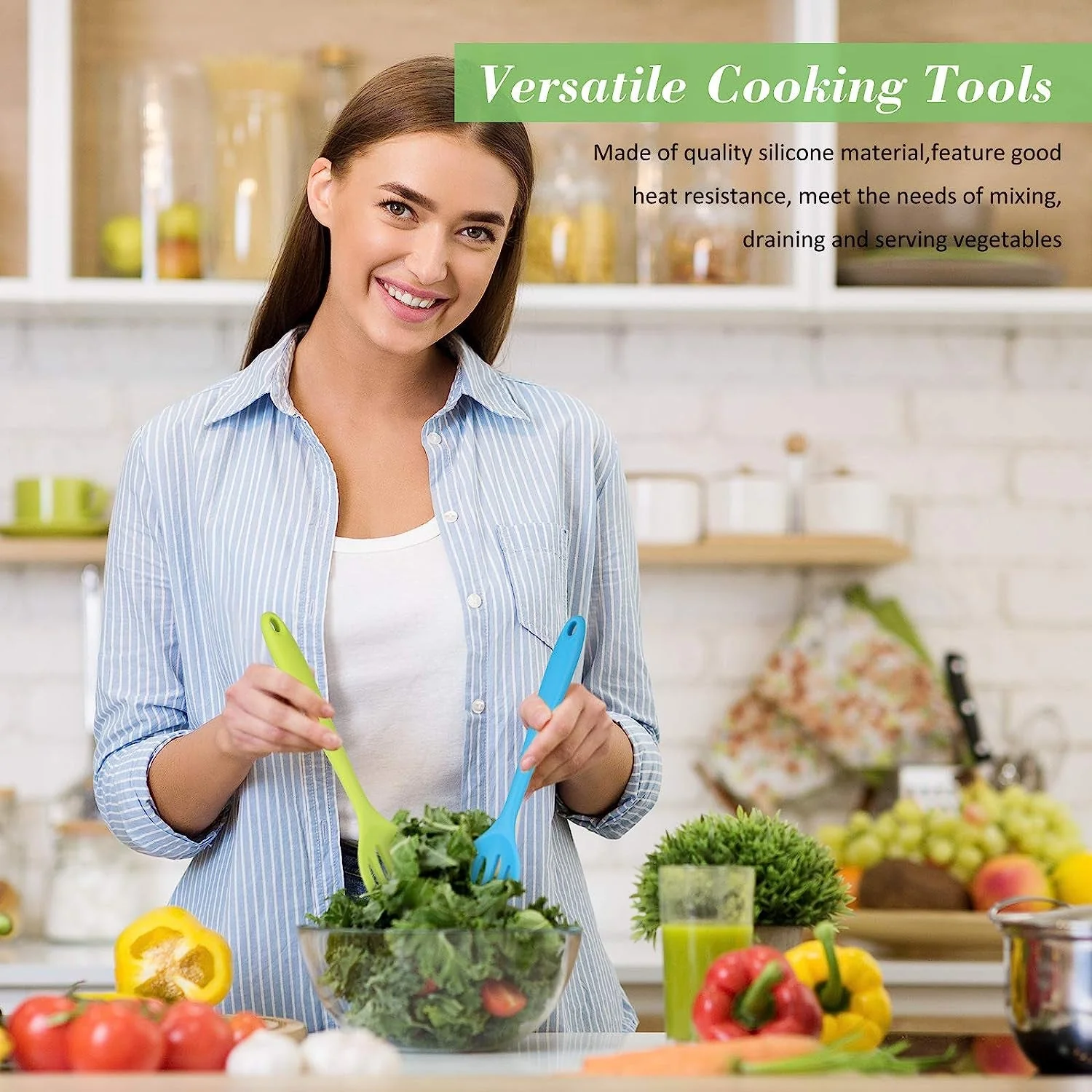 Silicone Cooking Cookware Heat-Resistant Kitchen Utensils Cookware Kitchenware (27cm) - Image 6
